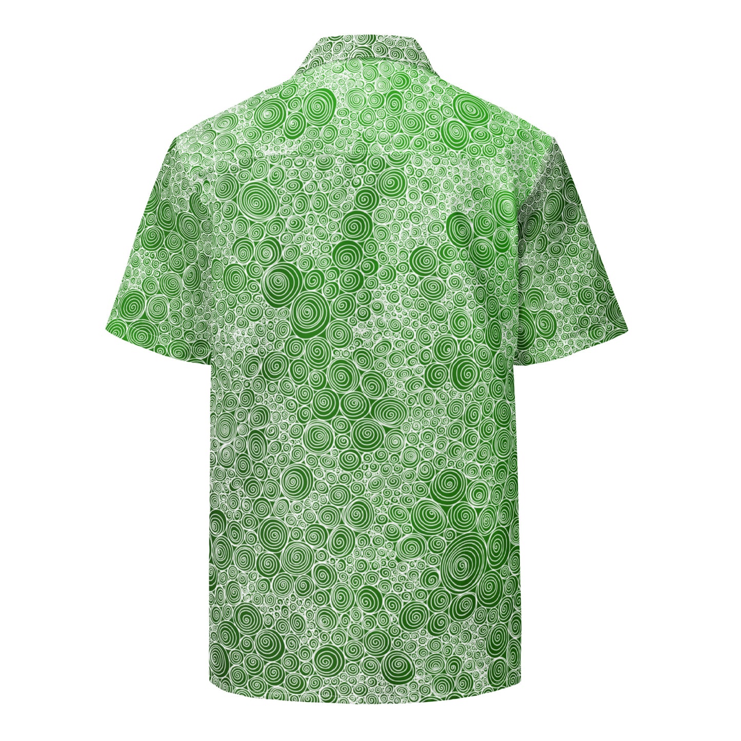 SWIRLIES BUTTON UP — green