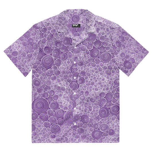 SWIRLIES purple button up