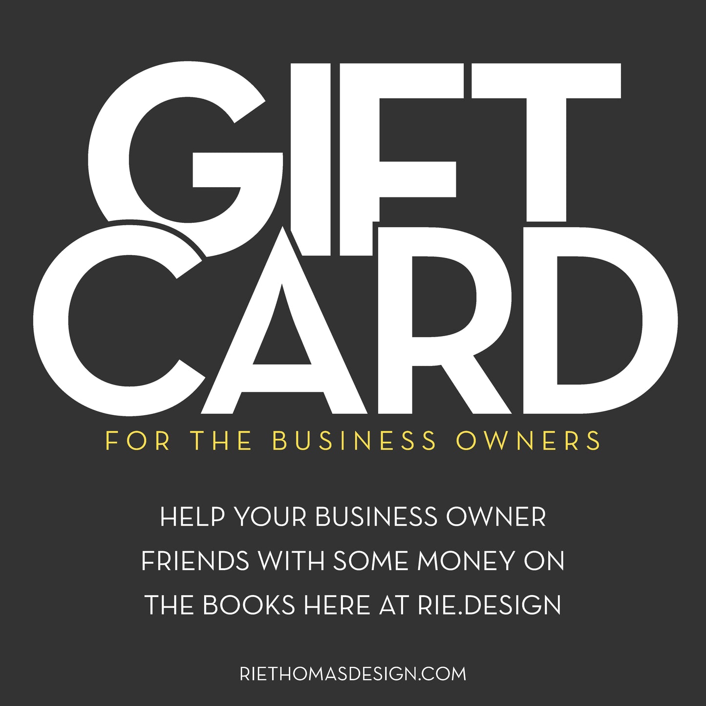 GIFT CARD - for design